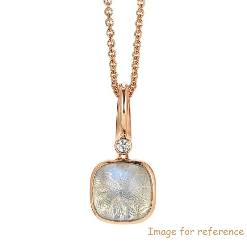 OEM 925 sterling silver rose gold plated necklace