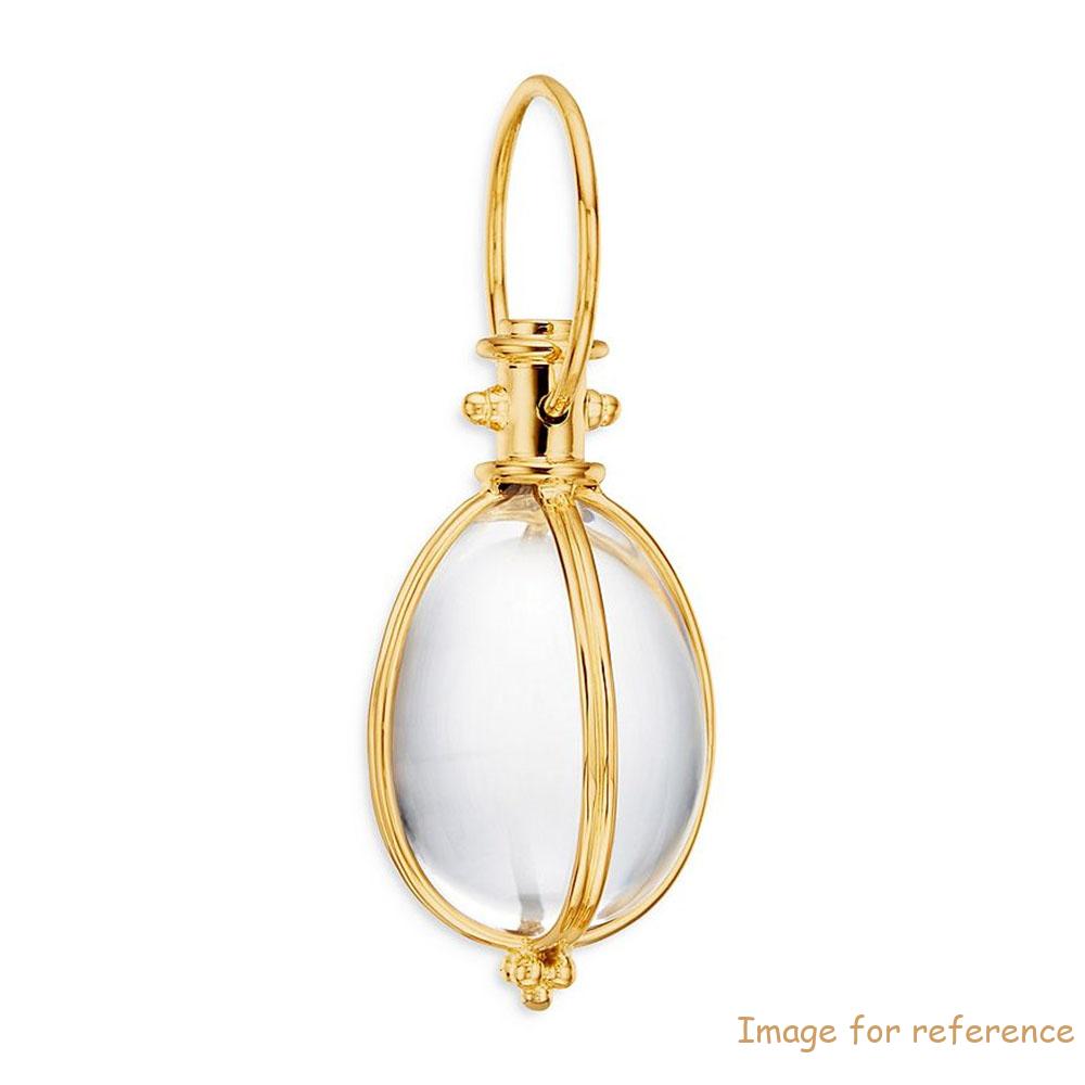 Custom 18K Yellow Gold Vermeil Celestial Original Rock Crystal Amulet Pendant jewelry manufacturer