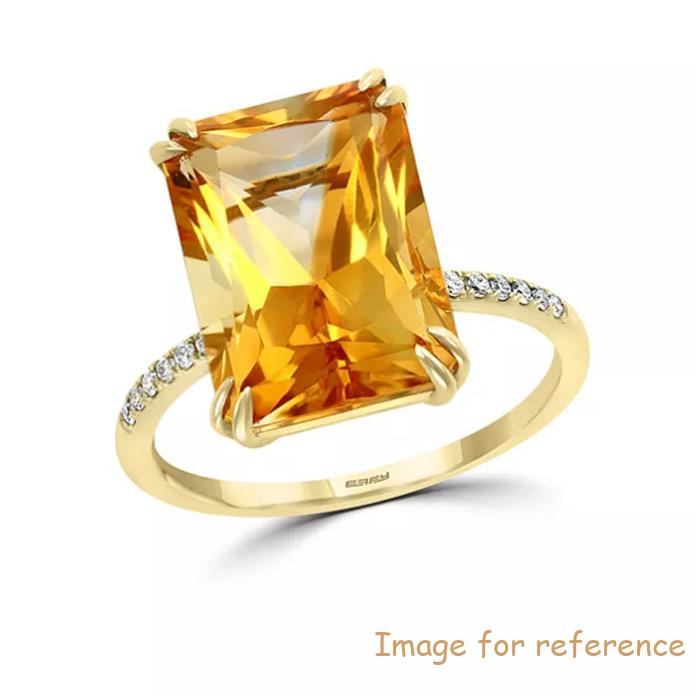 Custom 925 Ring in 14K Yellow Gold Vermeil