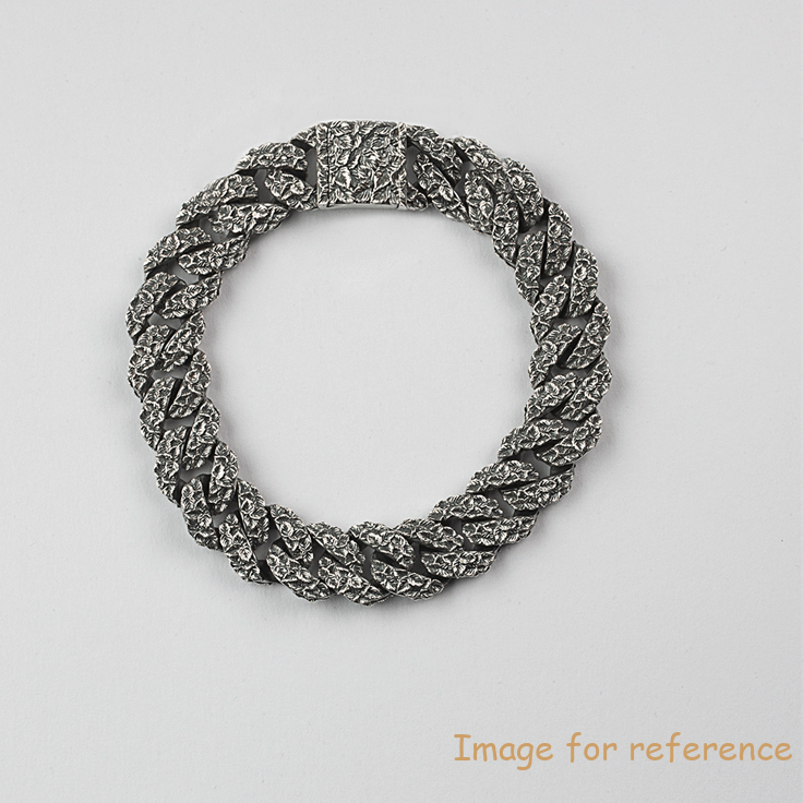 Custom leaves curb chain bracelet,personalized sterling silver OEM ODM supplier