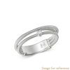 Custom silver ring jewelry in 18K White Gold Vermeil