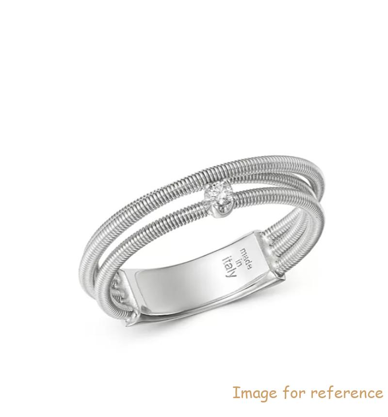 Custom silver ring jewelry in 18K White Gold Vermeil Custom silver ring jewelry in 18K White Gold Vermeil