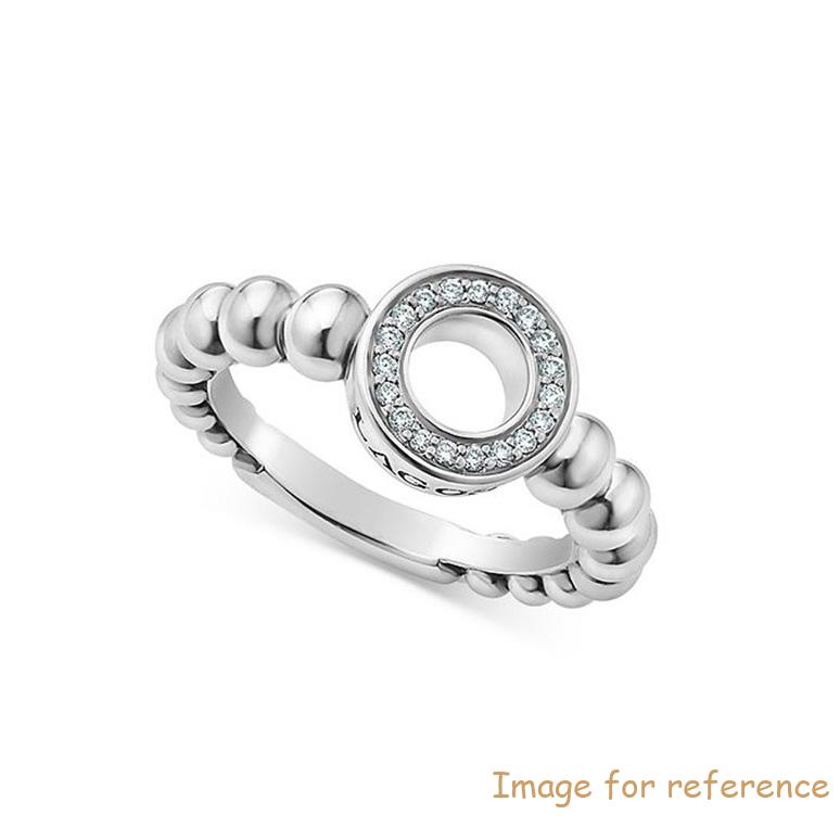 Sterling Silver Caviar Spark CZ Ring custom wholesaler