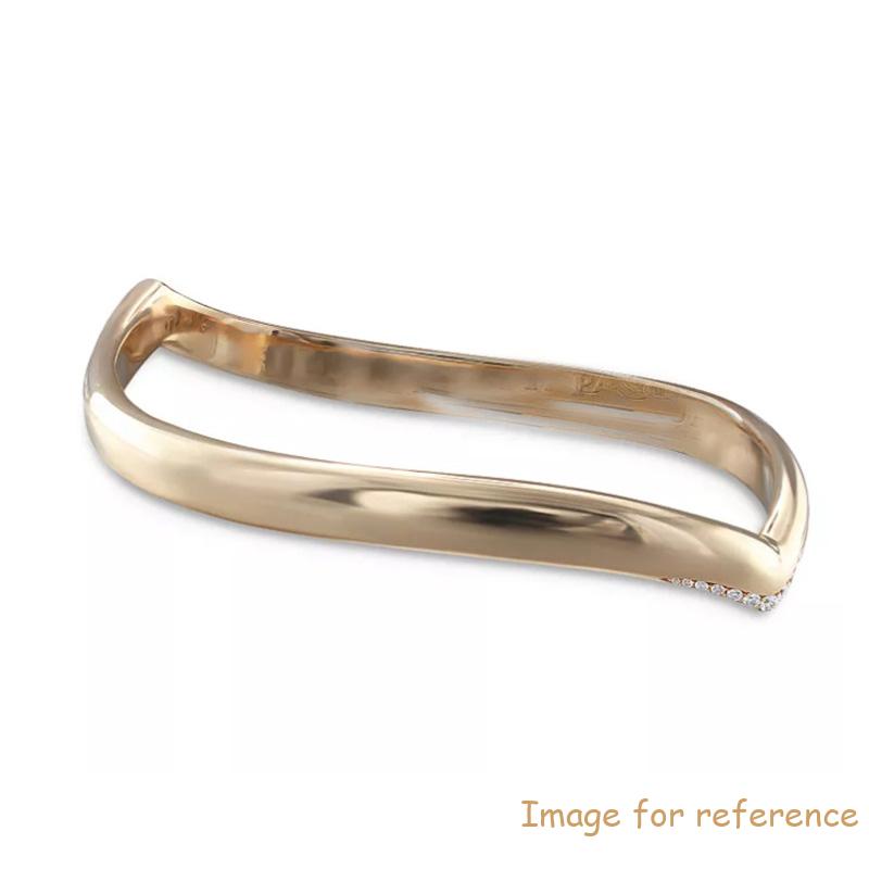 Thailand silver jewelry manufacturer custom made 18K Rose Gold Vermeil Sensual Touch cz Bracelet