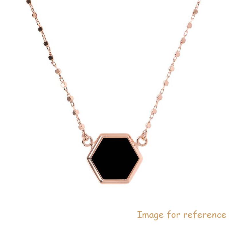 Custom Made Cube Chain Necklace with Hexagonal Pendant for OEM and private label