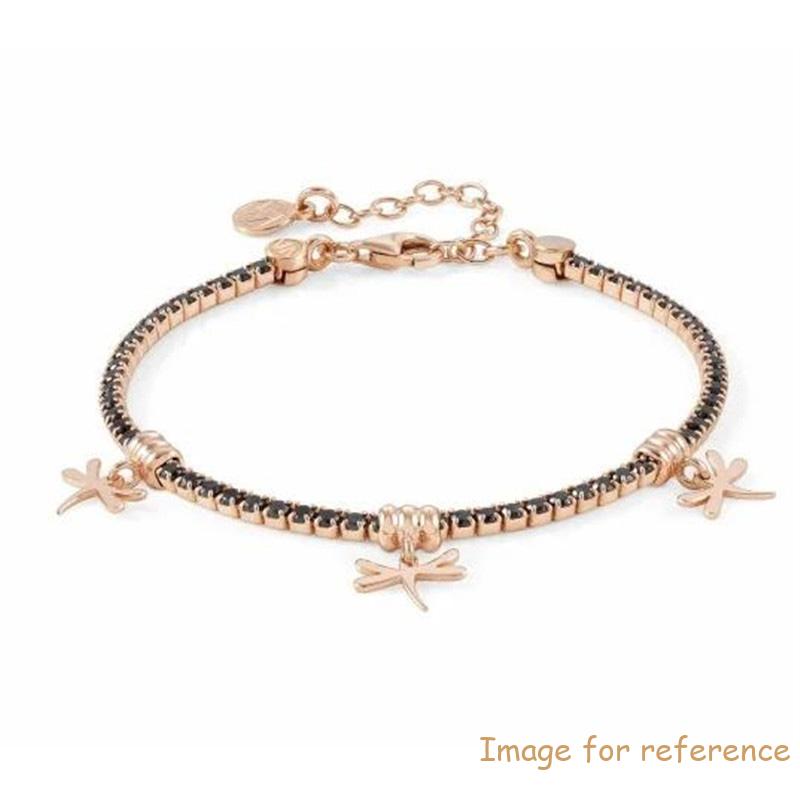 Custom made fastion women's bracelet in 18k pink gold vermeil 925 argento