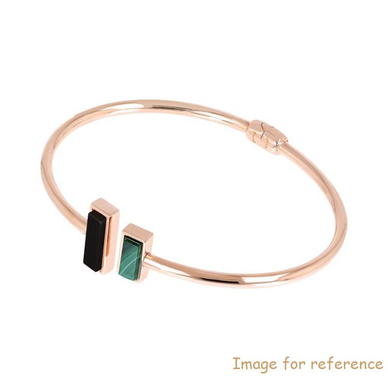 Make oval Bracelet with sterling silver rose gold vermeil for you