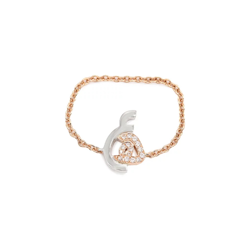 custom design 18k rose gold plated ring jewelry manufacturer