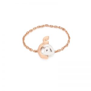 custom design gold plated chain ring jewelry factory
