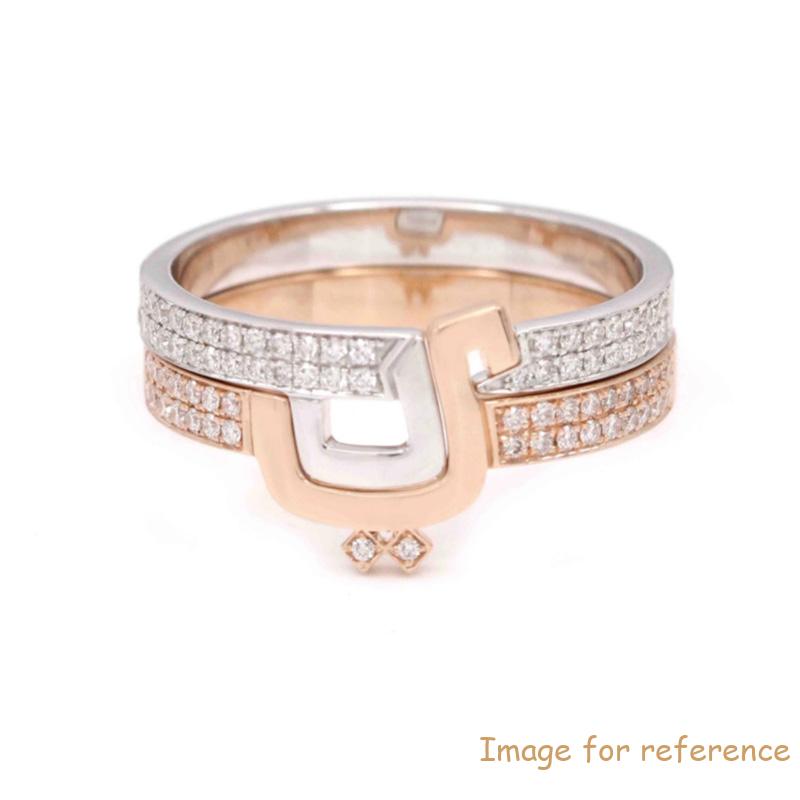custom jewelry made by 18k rose white gold vermeil silver ring supplier