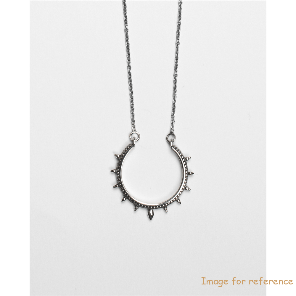 customized rhodium jewelry , made ethnic hoop necklace for girl