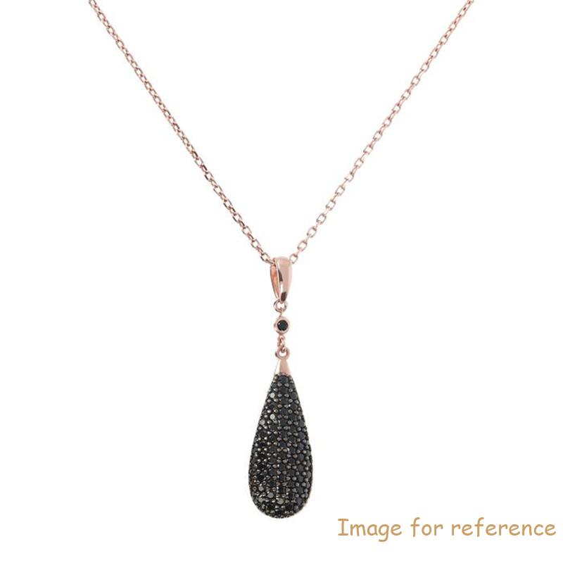 California customized jewelry wholesaler oem odm Pavé Drop Pendant Necklace in 925 Sterlingsilber