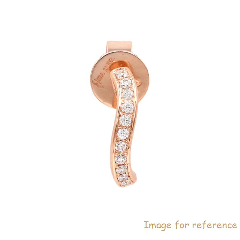 18k gold jewelry manufacturers custom make girl's cz earrings
