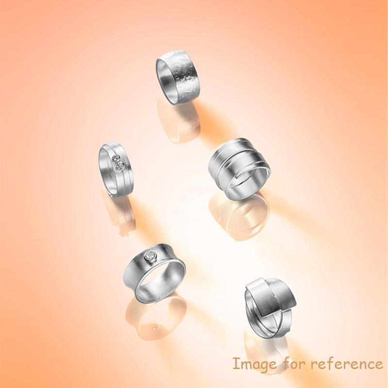 Custom make minimalistic rings with engraved text or dates inside from silver jewelry manufacturer China