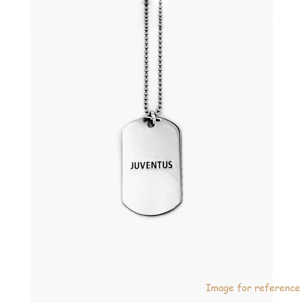Manufacturer Sterling Silver personalized engraving juventus army data necklace for men