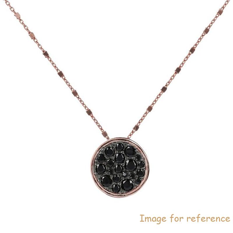 North America Jewerly manufacturer custom Necklace with Round Pavé Pendant