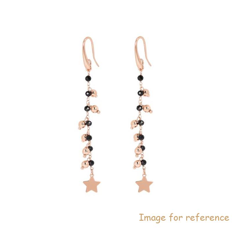 Philippines custom 18k gold jewelry manufacturer design made Rosary Earrings with Charms