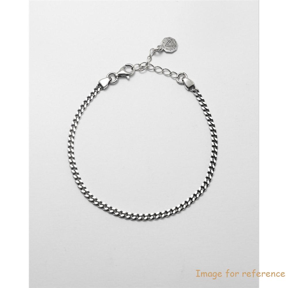 custom jewelry makers, oem odm real 925 silver curb chain bracelet