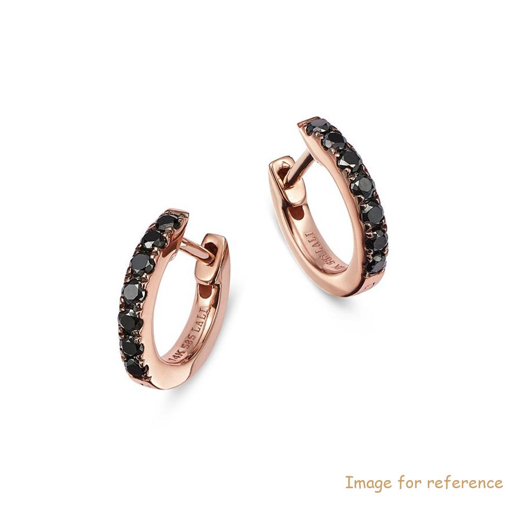 GLODSPLATTER Schmuckhersteller maßgeschneiderte 18k Roségold CZ Ohrringe