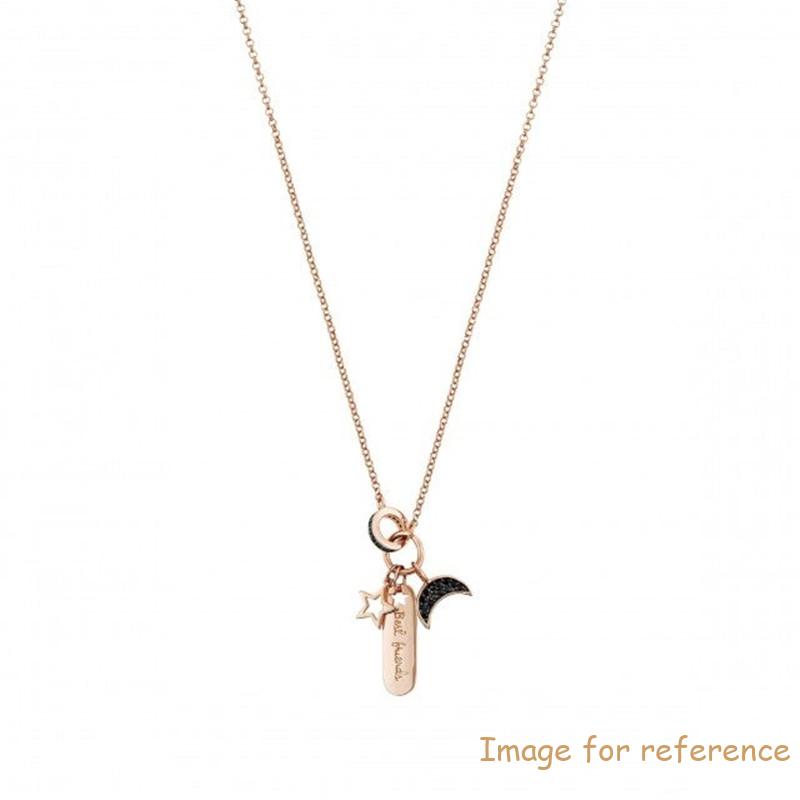 18k rose gold plated wholesale jewelry manufacturer customize and personalize moon necklace