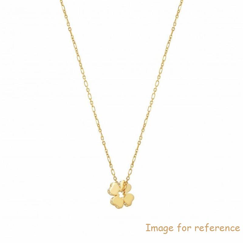Gold plated wholesale jewellery manufacturer OEM ODM gold four-leaf clover necklace