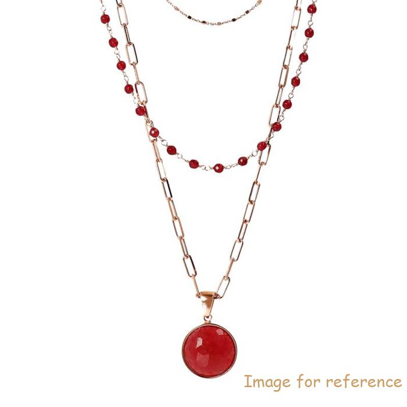 Make Your Own Jewellery,Custom Design Three Link Necklace with jade