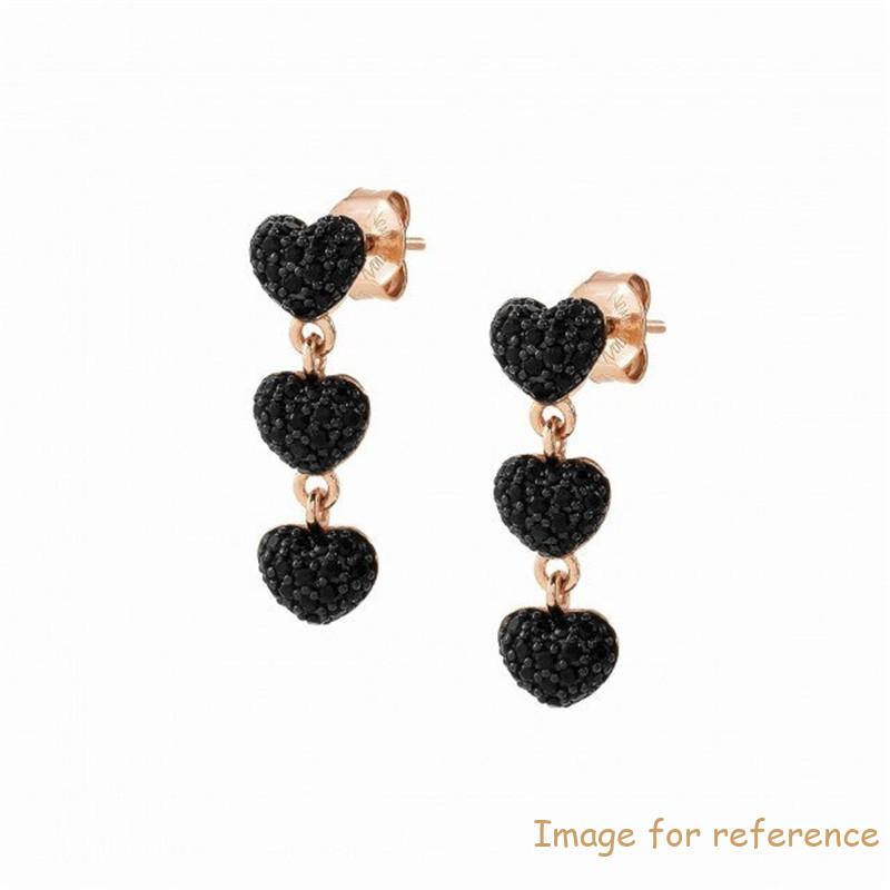 Rose gold plated jewelry wholesale china OEM ODM Earrings with coloured Cubic Zirconia