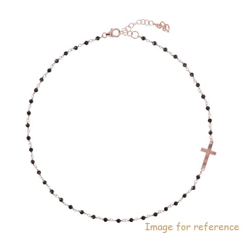 Sterling silver jewelry manufacturer custom made Rosary Necklace with Cross