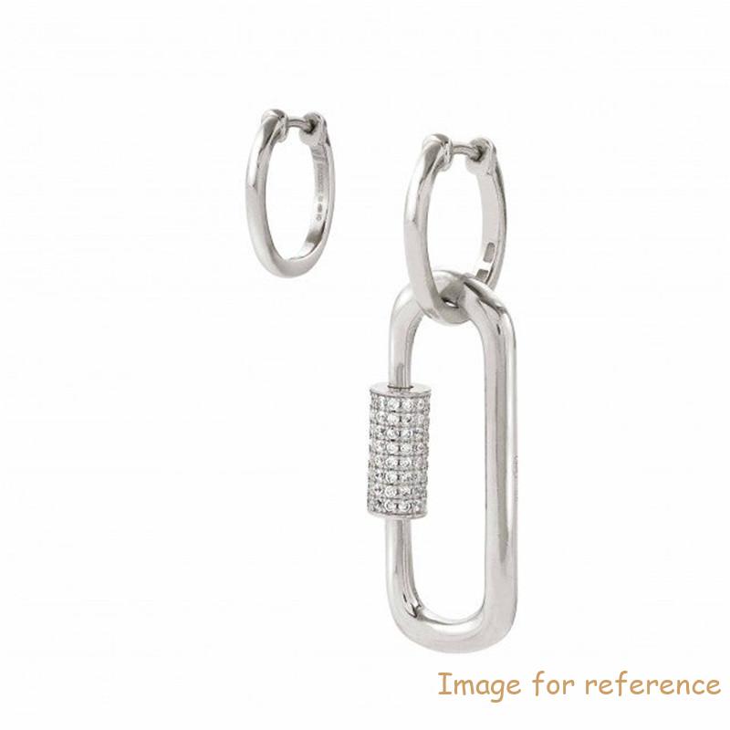 Wholesale 18k gold jewelry manufacturer custom design earrings with rhodium treated finish