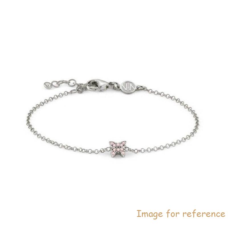 custom jewelry makers OEM ODM bracelet with butterfly and pink zirconia