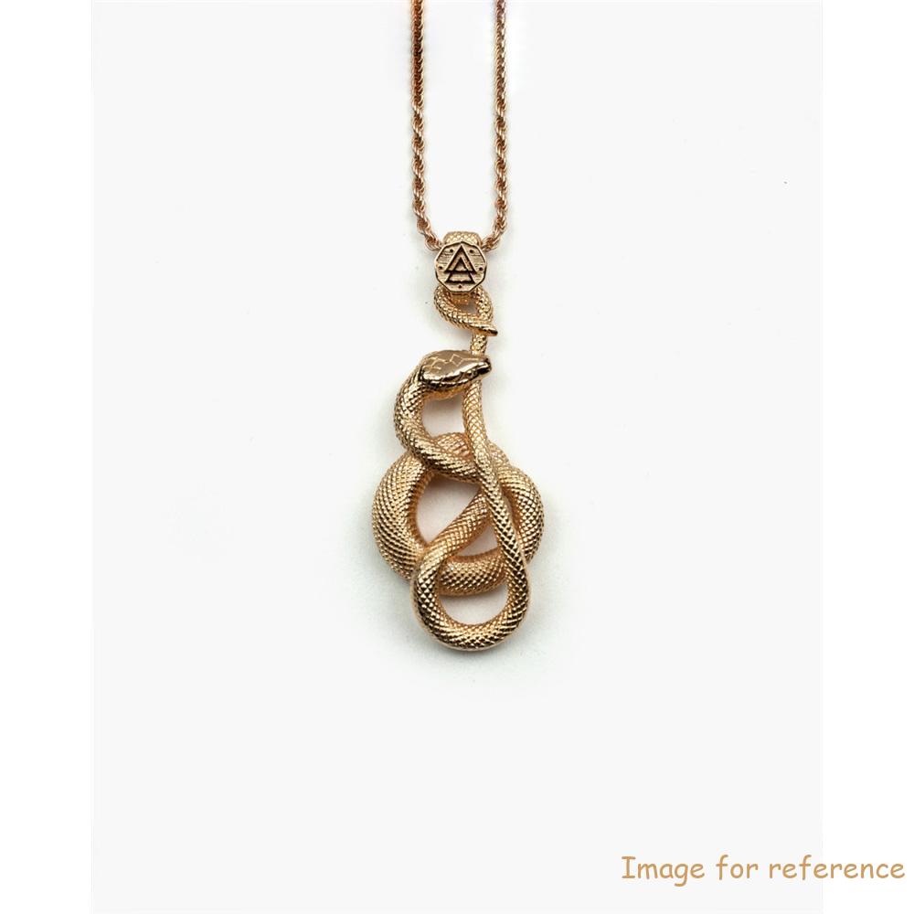 wholesale brazilian jewelry manufacturers , custom made pink gold ouroboros necklace in 925 сребро