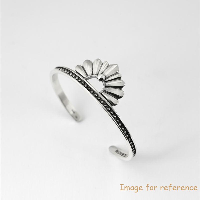 wholesale gold jewelry suppliers italy custom ethnic floral bracelet in sterling silver