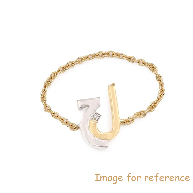 Custom made gold plated bracelet charm with your designs