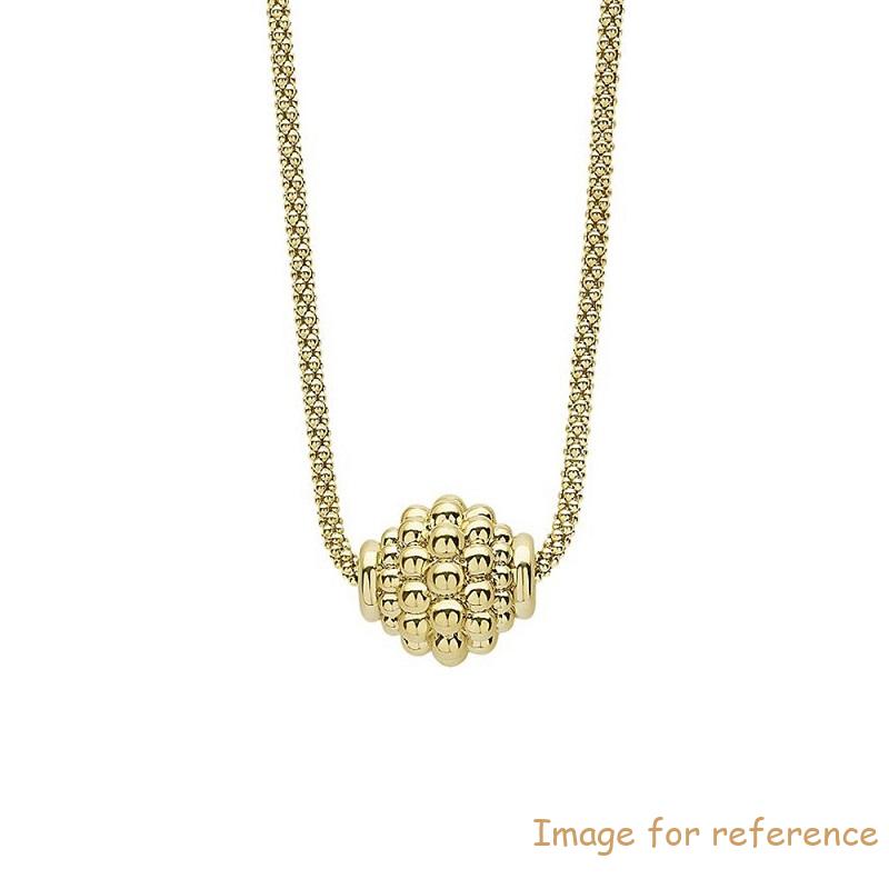 Netherlands custom jewelry wholesaler order 1000 pieces of 18k yellow gold vermeil caviar gold caviar ball pendant necklace
