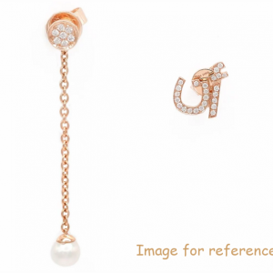 Quality And Looks For Cz 18k Rose Gold Plated Silver Earrings, Italy Custom Jewelry Customer Said