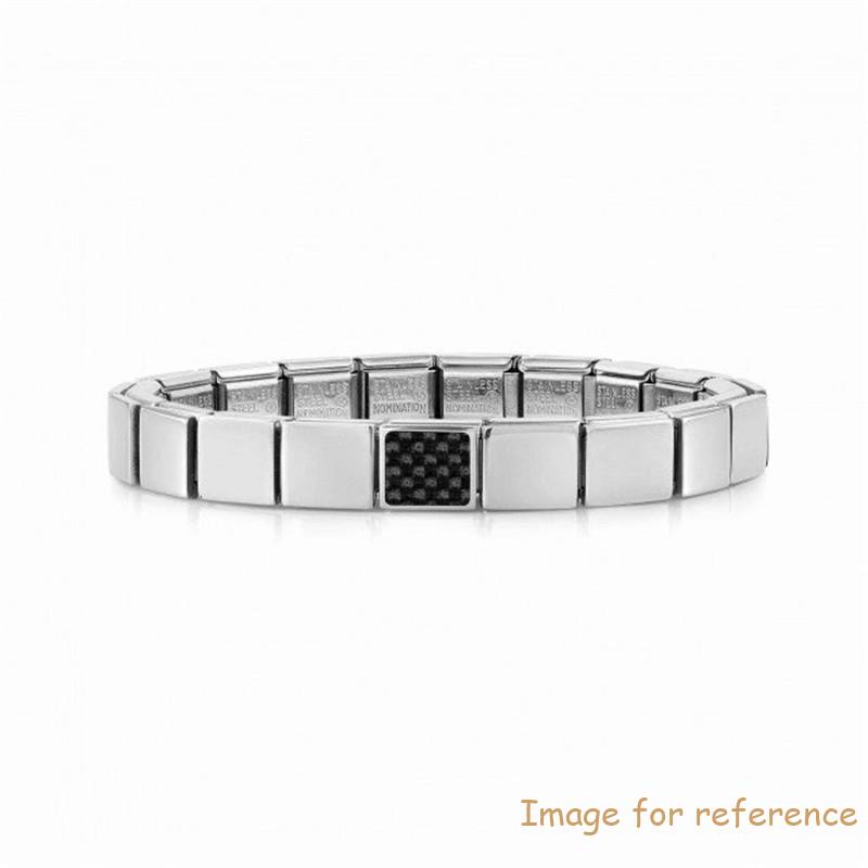 Sterling Silver Fashion Jewelry Wholesaler Custom Made Composable Glam Bracelet, Carbon