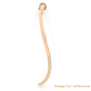 Switzerland wholesale custom jewelry exporter buy 5000 pieces of rose gold plated earrings