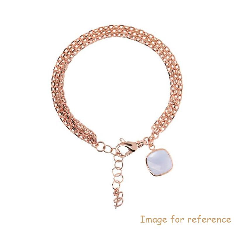 Custom Design Multi Strand Bracelet with Stone Square Charm is a nice gift for your loved ones