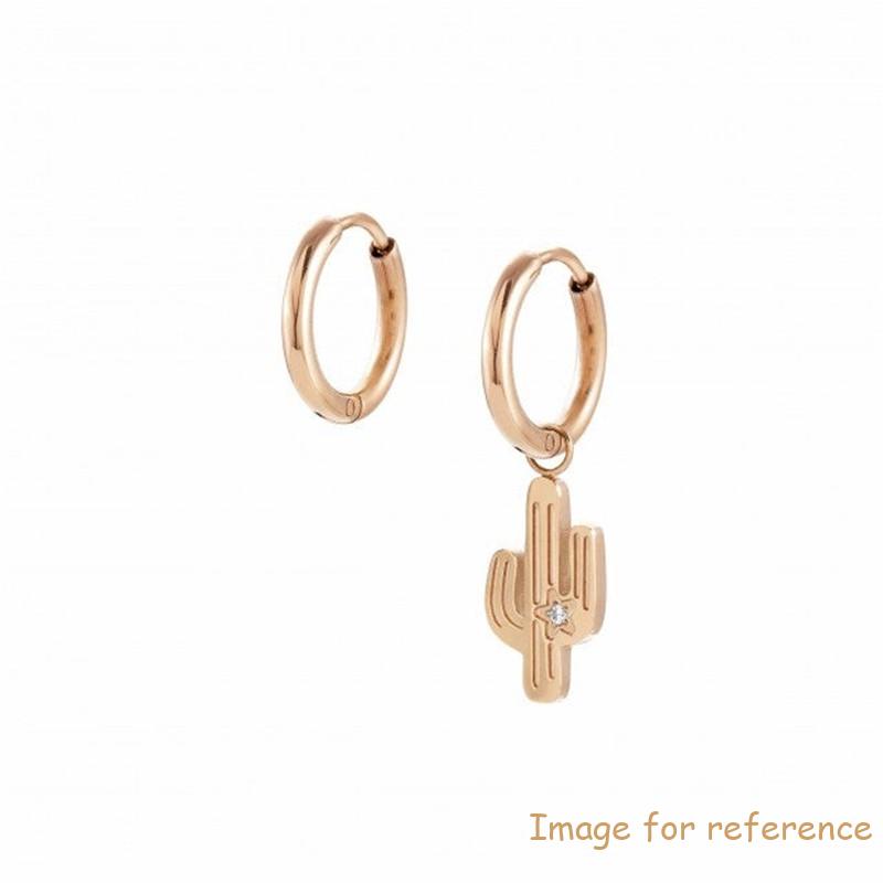 Custom earrings jewellery with rose PVD With decades of experience in jewelry design