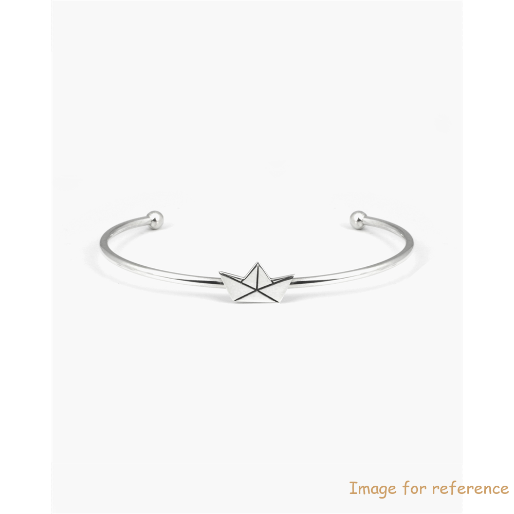 odat 925 origami boat bangle jewelry