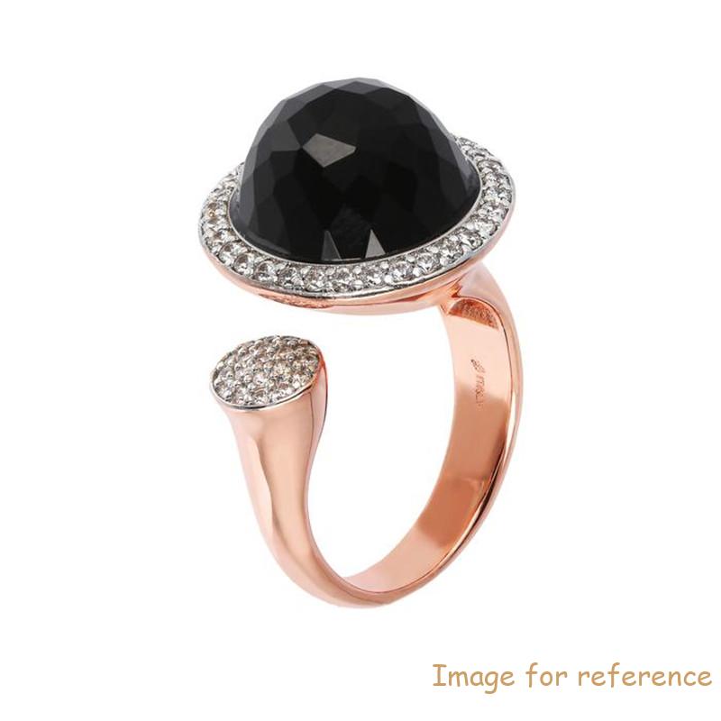 Custom jewelry rose gold rings in sterling silver (AG-925) plate