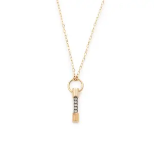 OEM ODM Service of PUNCTURE Diamond Necklace Black Ruthenium Plated