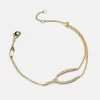 Serviço feito sob encomenda da produção do ODM do OEM do bracelete do motivo do ouro de Sabrina 18K