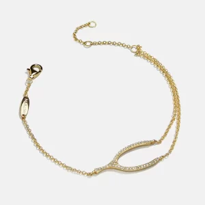 Custom Sabrina 18K Gold Motif Bracelet OEM ODM Production Service