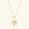 Custom 18K Gold Vermeil Love Lock Necklace Jewelry Manufacturer