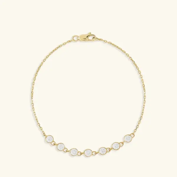 Multi Bezel Chain Bracelet in Gold-1789615935464 Custom bracelet manufacurer
