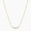 14K Elle Diamond Cluster Necklace Custom Design Jewelry Factory